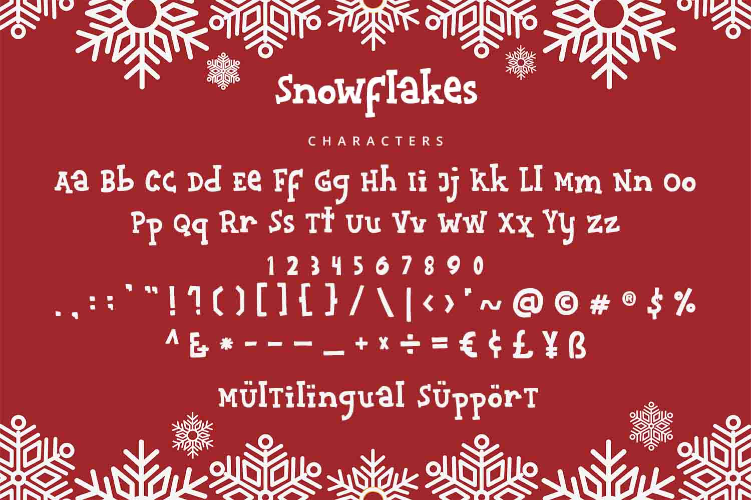 Snowflakes - Playful Display Font - Alpaprana Studio