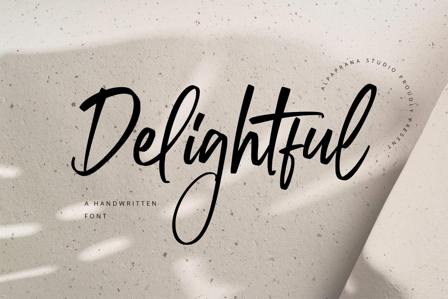 Delightful Handwritten Font Alpaprana Studio Delightful Handwritten Font Alpaprana Studio