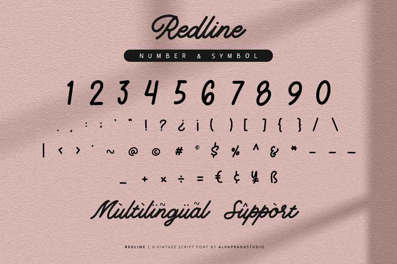 Redline - Vintage Script Font - Alpaprana Studio