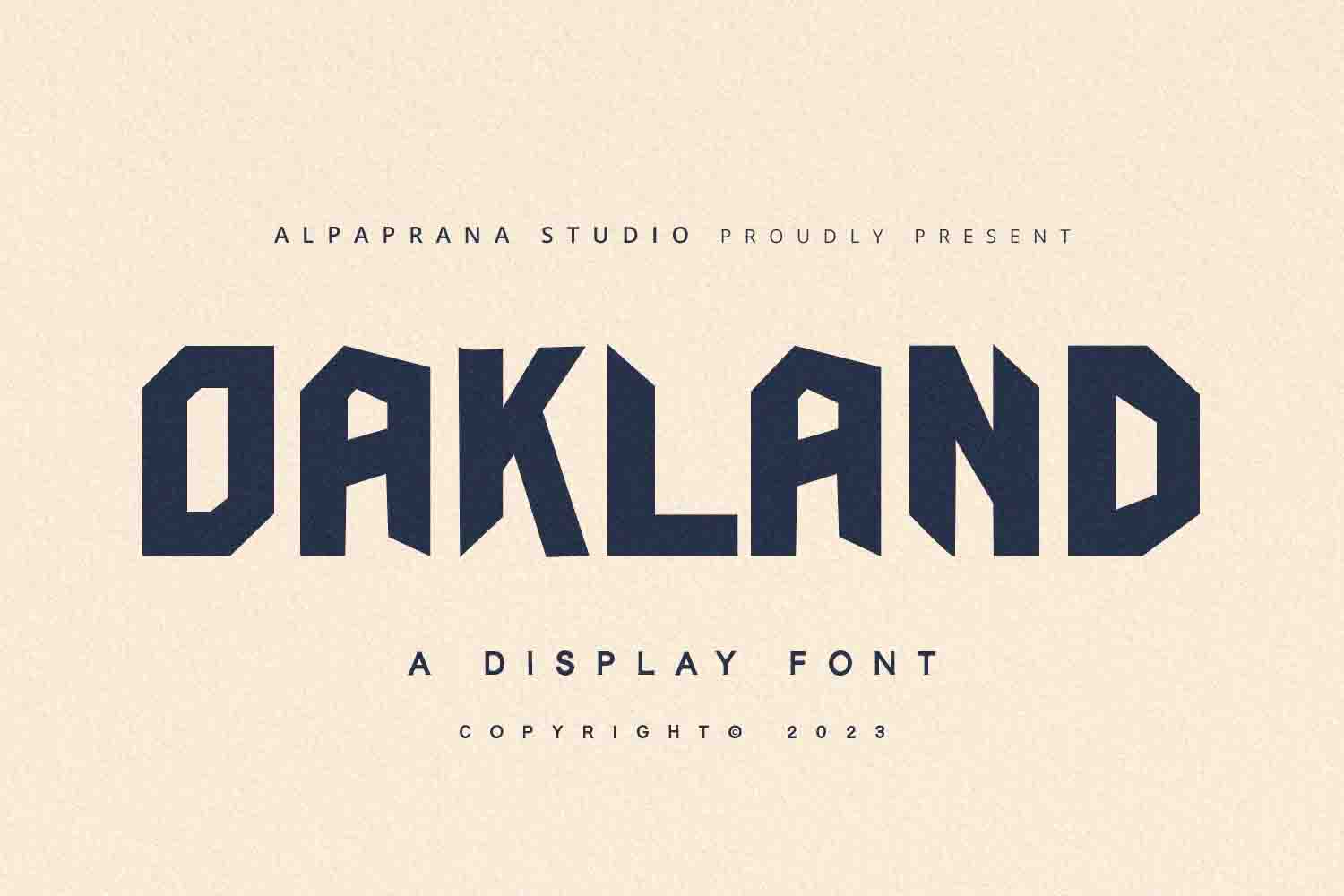 Oakland - Display Font