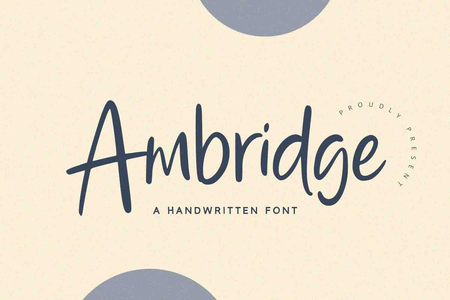 Ambridge Handwritten Font Alpaprana Studio