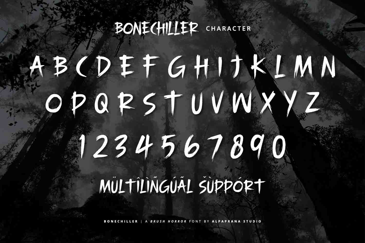 Bonechiller - Brush Font - Alpaprana Studio