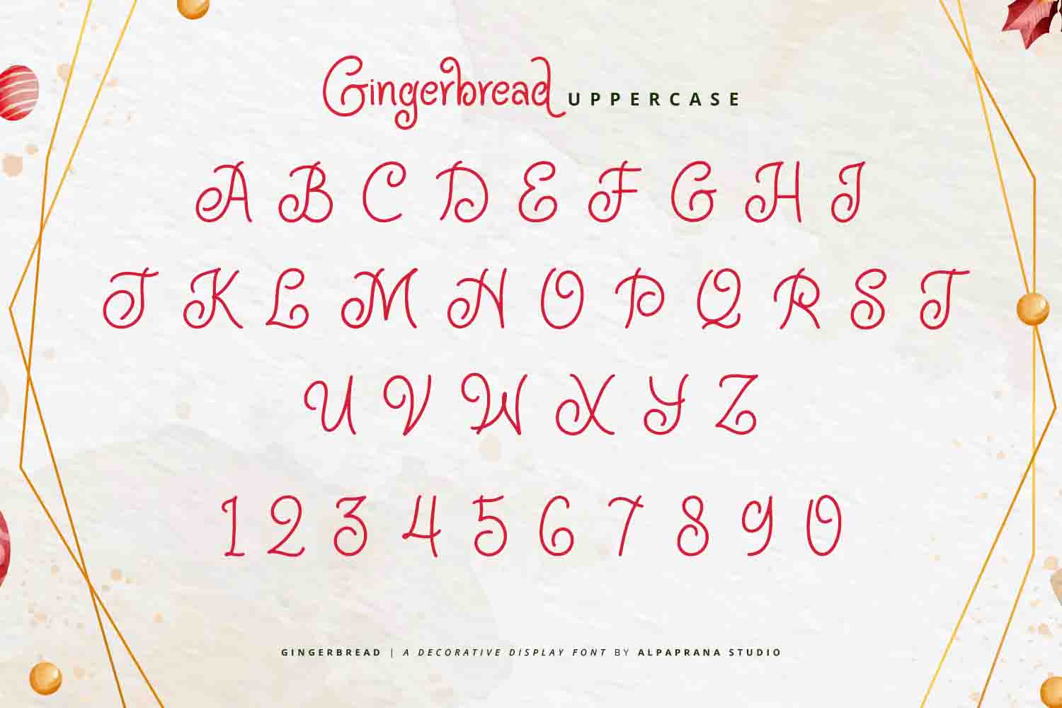 Gingerbread - Display Font - Alpaprana Studio