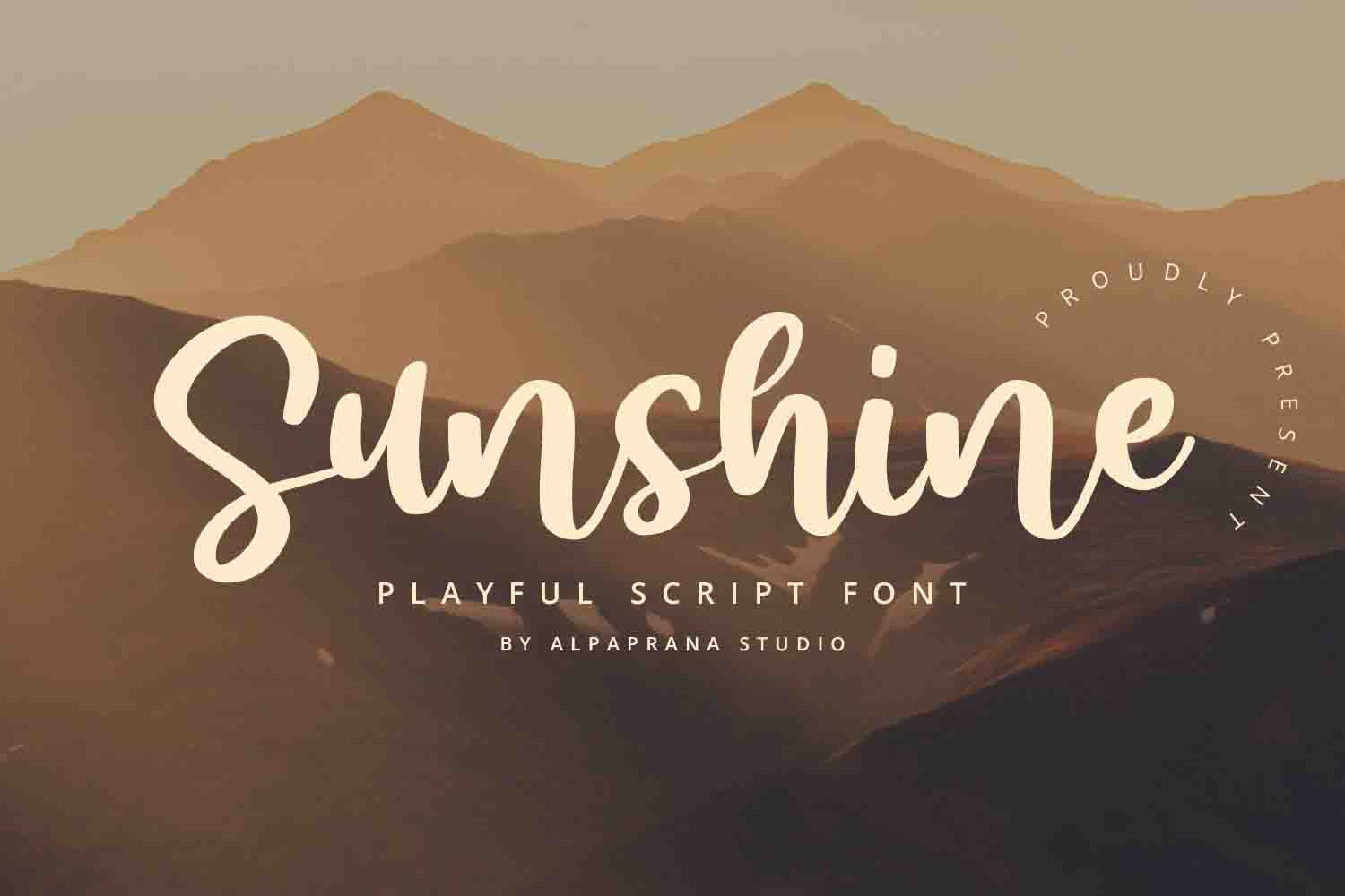 Sunshine - Script Font - Alpaprana Studio