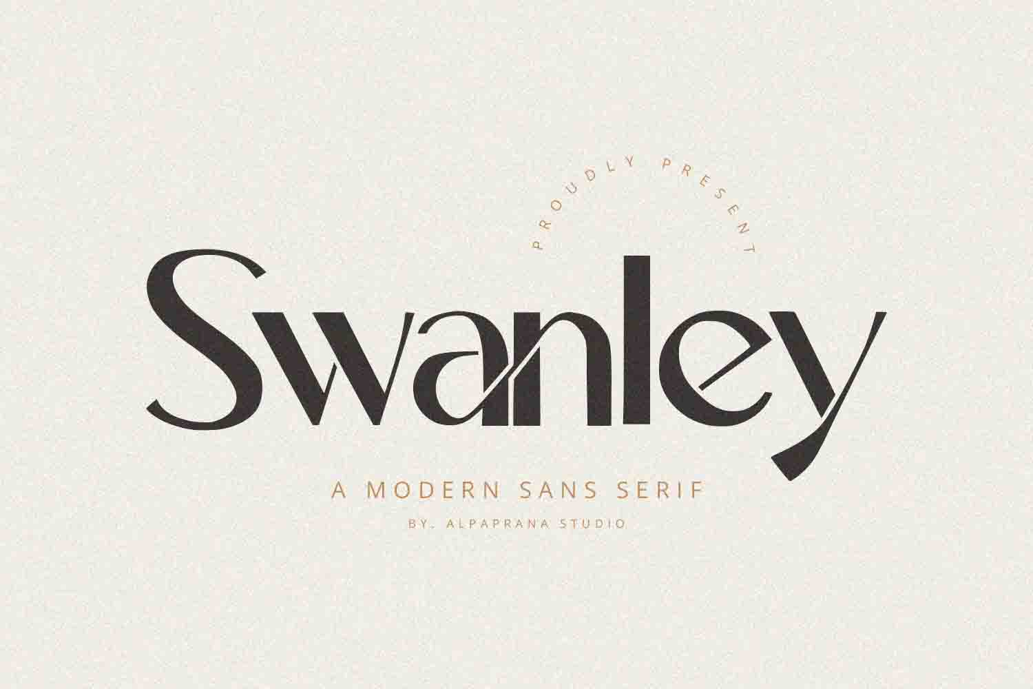 Swanley Sans Serif Font Alpaprana Studio