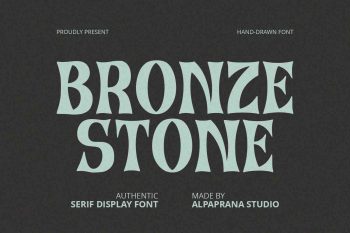 Bronze Stone - Serif Font