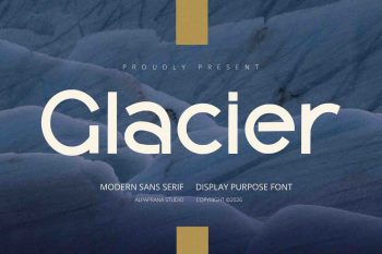 Glacier - Display Font
