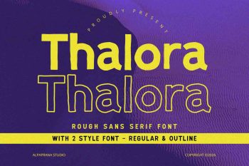 Thalora - Rough Font